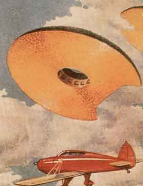 Журнал Фейт воспроизвел изображения дисков, которые 1947 видел Кеннет Арнольд.